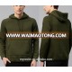 High quality kangaroo pocket green long sleeves cotton men's hoodie sweatshirt